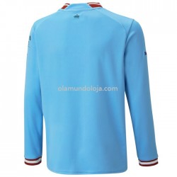 Camisola Manchester City Equipamento Primeiro 2022-2023 Manga Larga